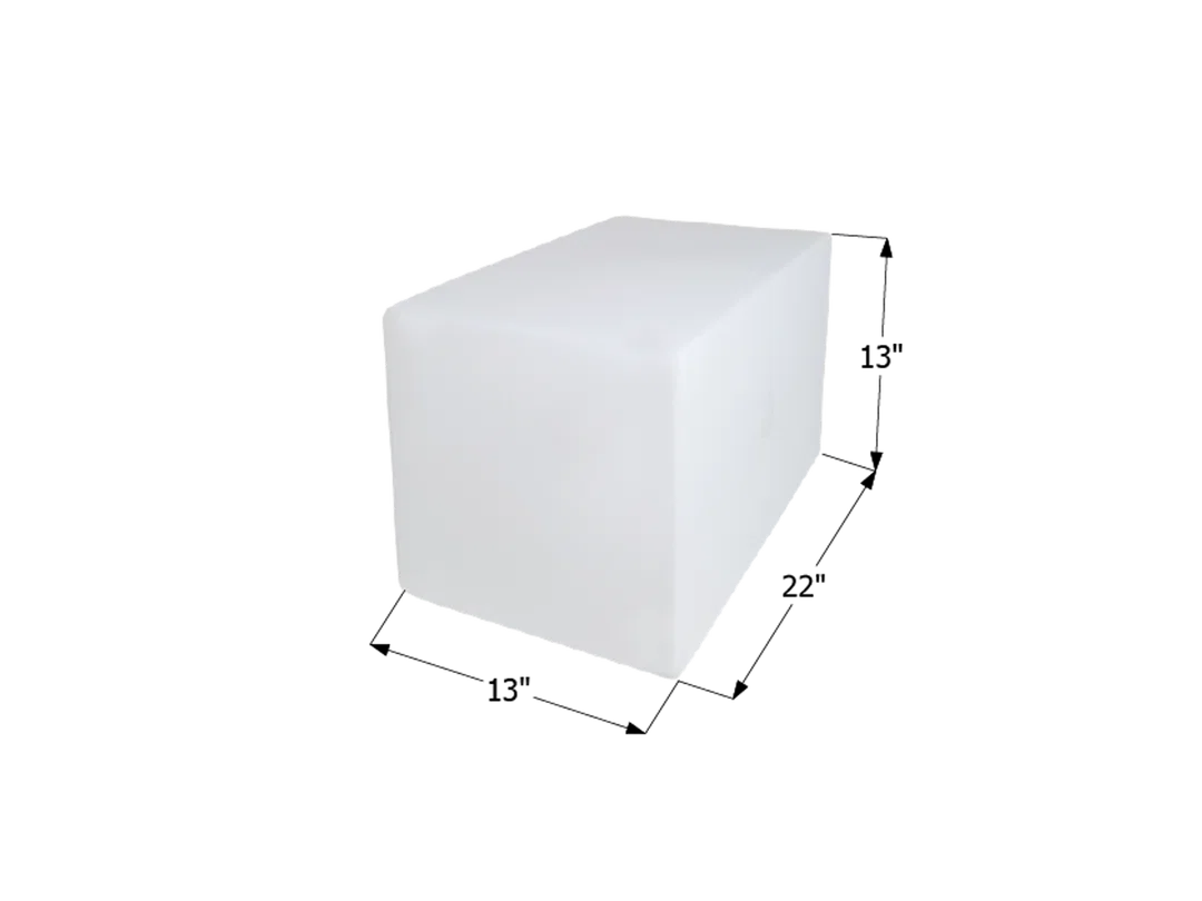 12459 – ICON Fresh Water Tank, 15 Gallon Capacity 22 Inch x 13 Inch x 13 Inch WIthout Fittings